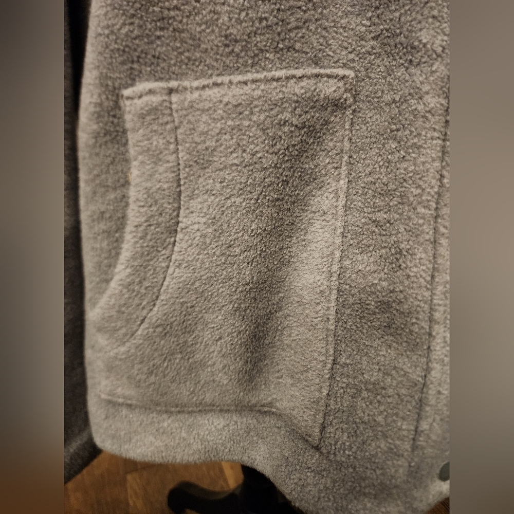 Preowned J Jill size medium, lightweight, faux fur hooded jacket - Picture 5 of 8